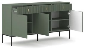 Comodă SUE verde/neagră