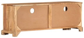 Comoda TV, maro, 110x30x40 cm, lemn masiv de acacia 1, Maro