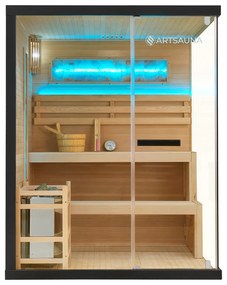 Vnútorná sauna Vantaa 150 so soľnými kameňmi