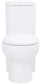 141133 vidaXL Vas toaletă din ceramică, WC baie de colț, alb