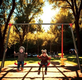 Leagăn multifuncțional 3 in 1 cu cadru metalic