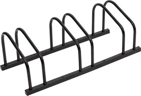 vidaXL Suport pentru biciclete, pentru 3 biciclete, negru, oțel
