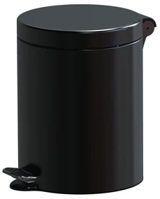 Coș de gunoi cu călcare, 5 l, negru