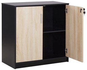 Dulap Zirkone (Negru + lemn deschis) . 1076654