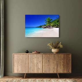 Tablou cu plaja pe insula Praslin (90x60 cm)