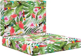 vidaXL Perna pentru canapea de exterior 2 pcs colorat Poliester