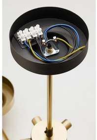 Jupiter 2087 - Lustru cu tija RAMIREZ 3xE27/15W/230V auriu/negru