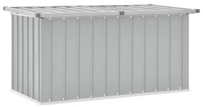 vidaXL Ladă de depozitare pentru grădină, gri, 129x67x65 cm