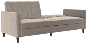 Canapea gri deschis cu tapițerie din catifea 207 cm Celine – Støraa