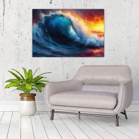 Tablou - Val în apus de soare (90x60 cm)