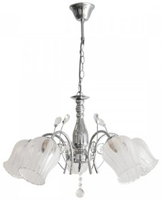 Lustra Florala, Helam, 60 x 60 cm, 5 x E27, 60W, crom