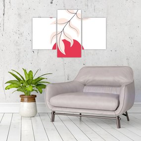 Tablou - Abstracție florală roz N⁰2 (90x60 cm)