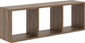 Etajera Lira, 3 Casete, Stejar Bronz, 90 x 20 x 30 cm