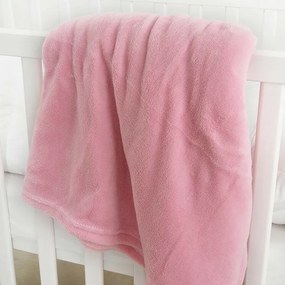 Pătură bebeluși B.E.S. Petrovice microflanelă exclusive, roz, 110 x 140 cm