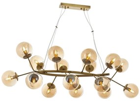 Candelabru suspendat cu cablu VARANA 16xE14/40W/230V bronz