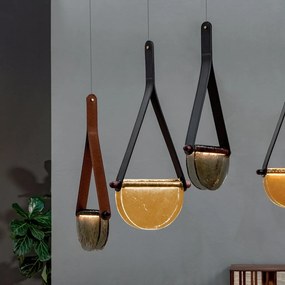 Lustra LED LUX, Lemn masiv, Sticla Topita, Dalì