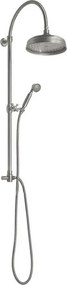 Set de duș argintiu mat din alamă 142 cm cu duș suspendat/cu duș de mână Antea – Sapho