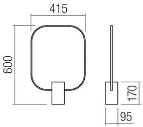 Redo 01-1227 - Lampă de birou LED dimmabilă DOM LED/21W/230V neagră