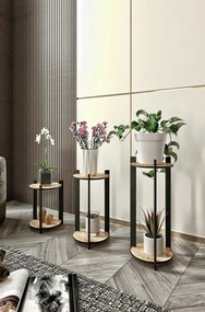 Suport pentru flori Flower Desk Round - Oak