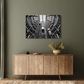 Tablou cu lift în clădire (90x60 cm)