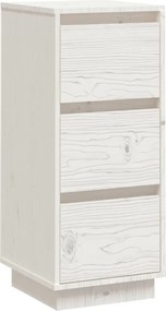 vidaXL Servantă, alb, 32x34x75 cm, lemn masiv de pin