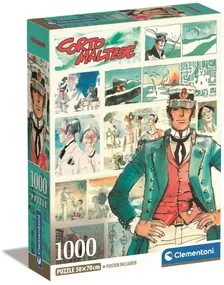 Anime Watercolors of Time Corto Maltese puzzle Compact de 1000 piese Clementoni