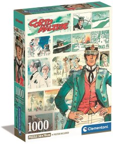 Anime Watercolors of Time Corto Maltese puzzle Compact de 1000 piese Clementoni