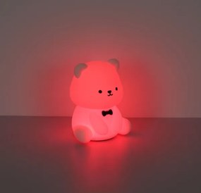 Globo 2870 - Lampă de veghe pentru copii TEDDY, LED RGBW reîncărcabilă, cu reglare a luminozității, LED 1W, 5V, 1200 mAh, ursuleț