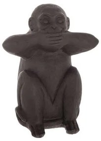 Set 3 Decoratiuni Monkey Negru, 23 Cm
