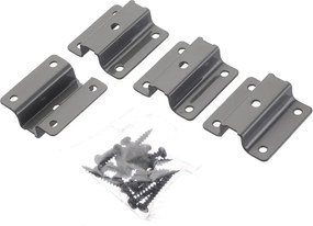 Cos gunoi incorporabil GTV Practi Eco, colectare selectiva, pentru corp de 300 mm, gri antracit, 1 x 10 l + 1 x 20 l Gri antracit, Plastic, L:282 mm;
