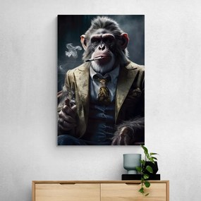 Tablou animal gangster cimpanzei