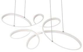 Lustră albă LED Fly – Trio