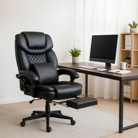 Scaun Directorial cu Masaj OFF 935 Negru