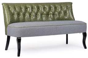 Canapea fixa 2 locuri design modern BATILDA DARK GREEN 0748286 BZ