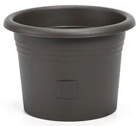 Plastia Ghiveci cu auto-irigare Narza diametru 35cm, antracit, diam. 35 cm