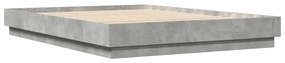 3209866 vidaXL Cadru de pat, gri beton, 120x200 cm, lemn prelucrat