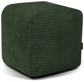 Fotoliu bean bag verde cu tapițerie din catifea reiată Plus 50 Lounge – SLOWDOWN