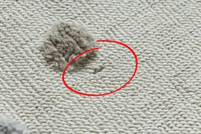 Covor YOYO EY78 alb / bej - Nor, Curcubeu, puncte pentru copii, Franjuri - SECUNDAR-COTATI PRODUSUL