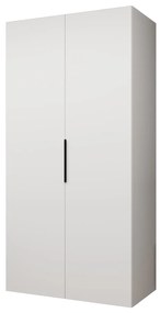 Dulap de haine 100 cm Mirabella 1 (alb + Negru). 1126338