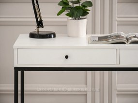 Masă PC Kaplan (lemn alb + negru). 1109767