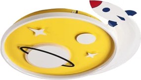 Brilagi -LED Plafonieră pentru copii STARSHIP LED/64W/230V 3000/4500/6000K galbenă