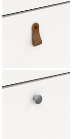 Suport pentru pantofi Real îngust, alb