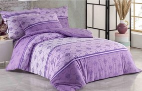 Lenjerie de pat din bumbac violet ALCUDIA Dimensiune lenjerie de pat: 70 x 90 cm | 140 x 220 cm