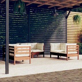 3096247 vidaXL Set mobilier de grădină cu perne, 6 piese, lemn masiv de pin