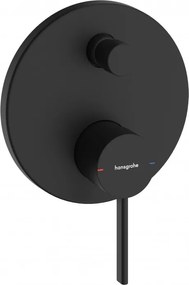 Baterie cada/dus incastrata, Hansgrohe Zesis S, negru mat, 74415670