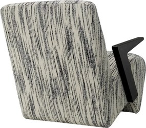 Fotoliu design LUX Venosa, Radiance black and white