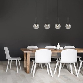 Lustra suspendata design modern Centio negru