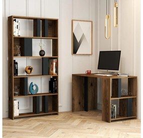 Masă PC cu raft Limba (Nuc + antracit). 1088393