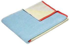 Prosop albastru din bumbac din frotir 70x140 cm Block – Hübsch