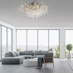 Paul Neuhaus 8092-55 - lustră aplicată ICICLE, 14xG9/40W/230V, Ø 100 cm, crom